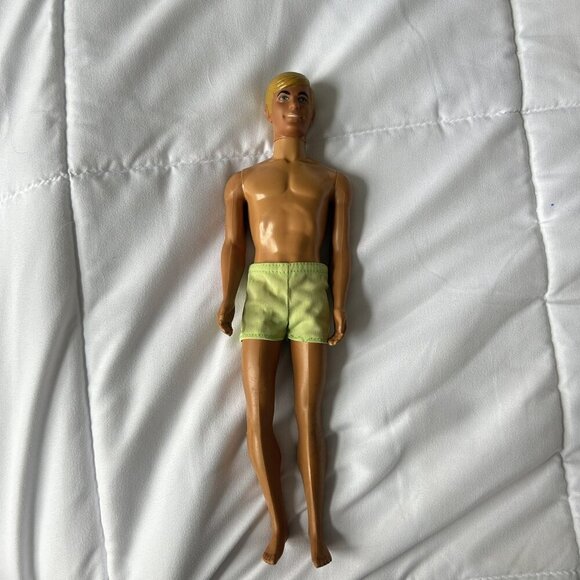 1968 Mattel Ken Doll Bendable Knees Blond Hair Blue Eyes Surfer Made In Taiwan - Picture 1 of 16